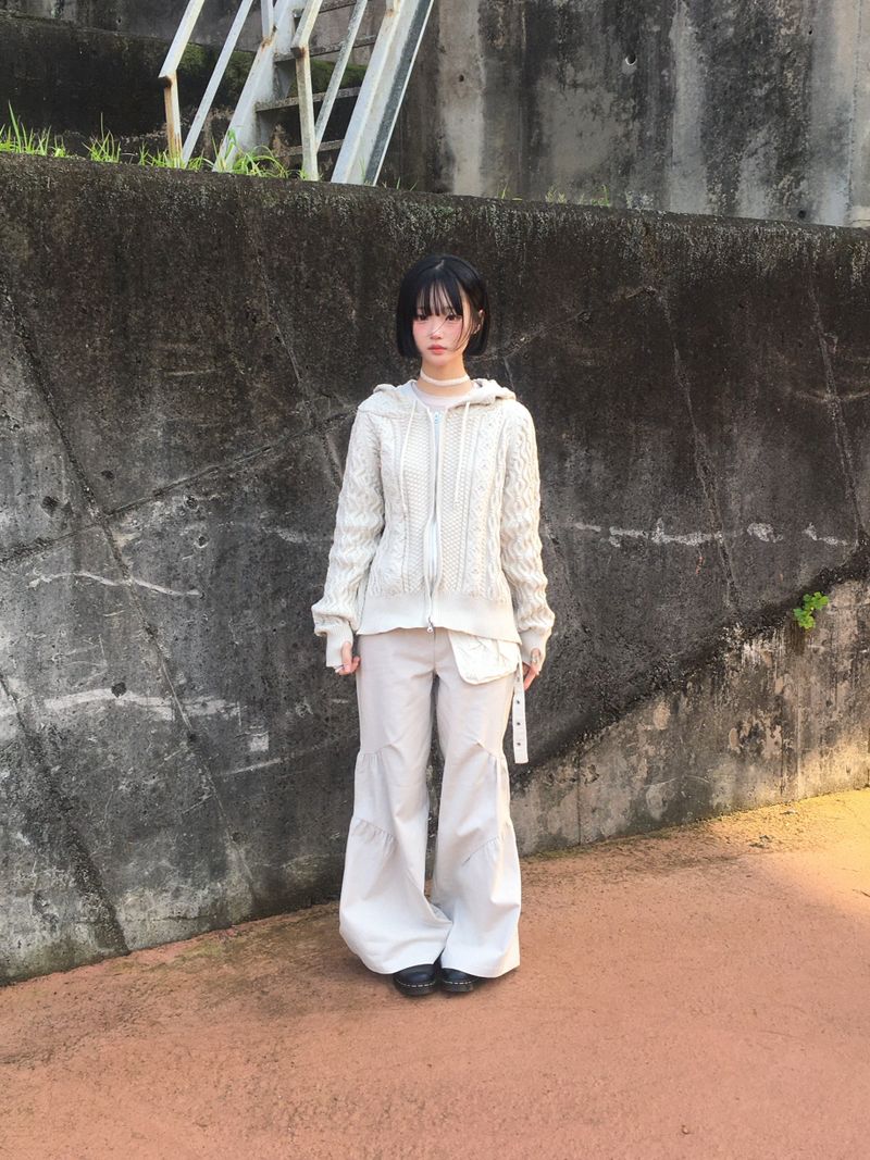 ner.ui.bin（ノエビン）の「2wayコージーテクスチャーニットフード（トップス）」
