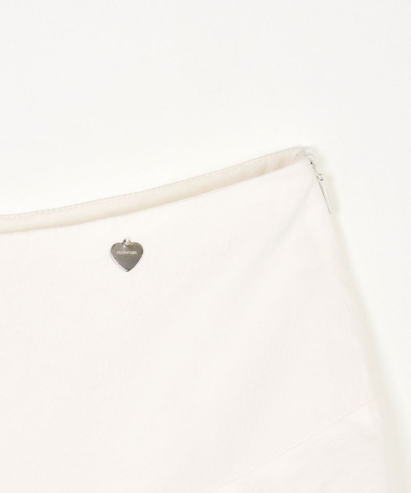 BALLOON MINI SKIRT WHITE