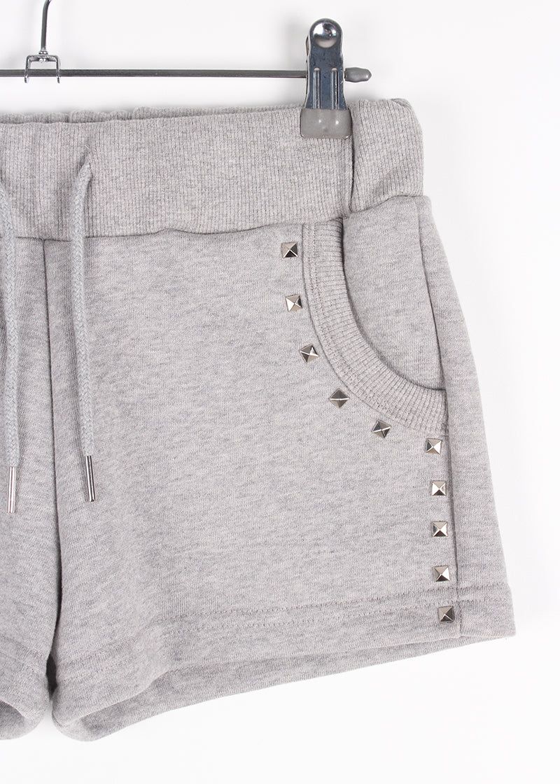 SQUARE STUD MINI SHORTS
