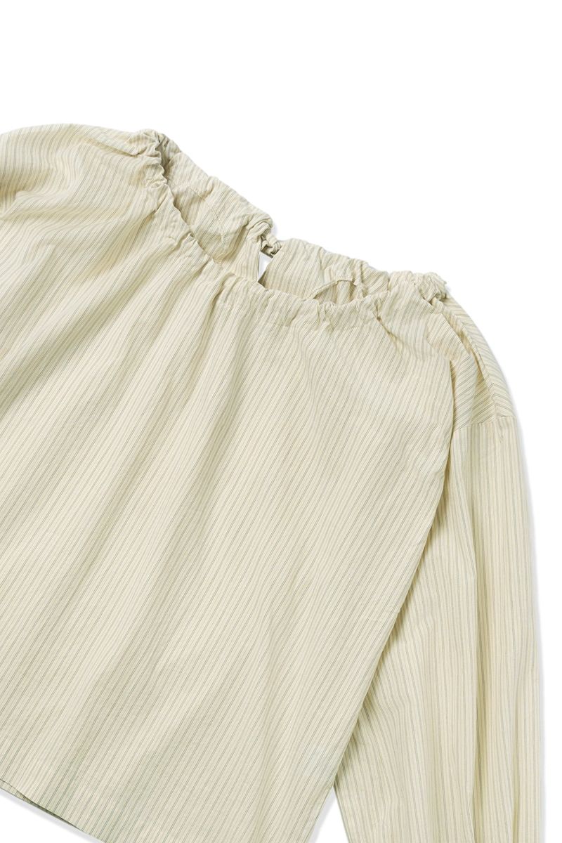 Bare stripe blouse_cream