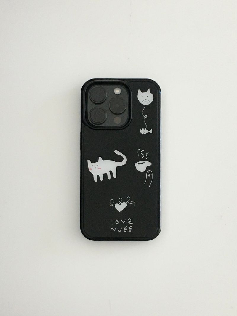 love cat case (black)