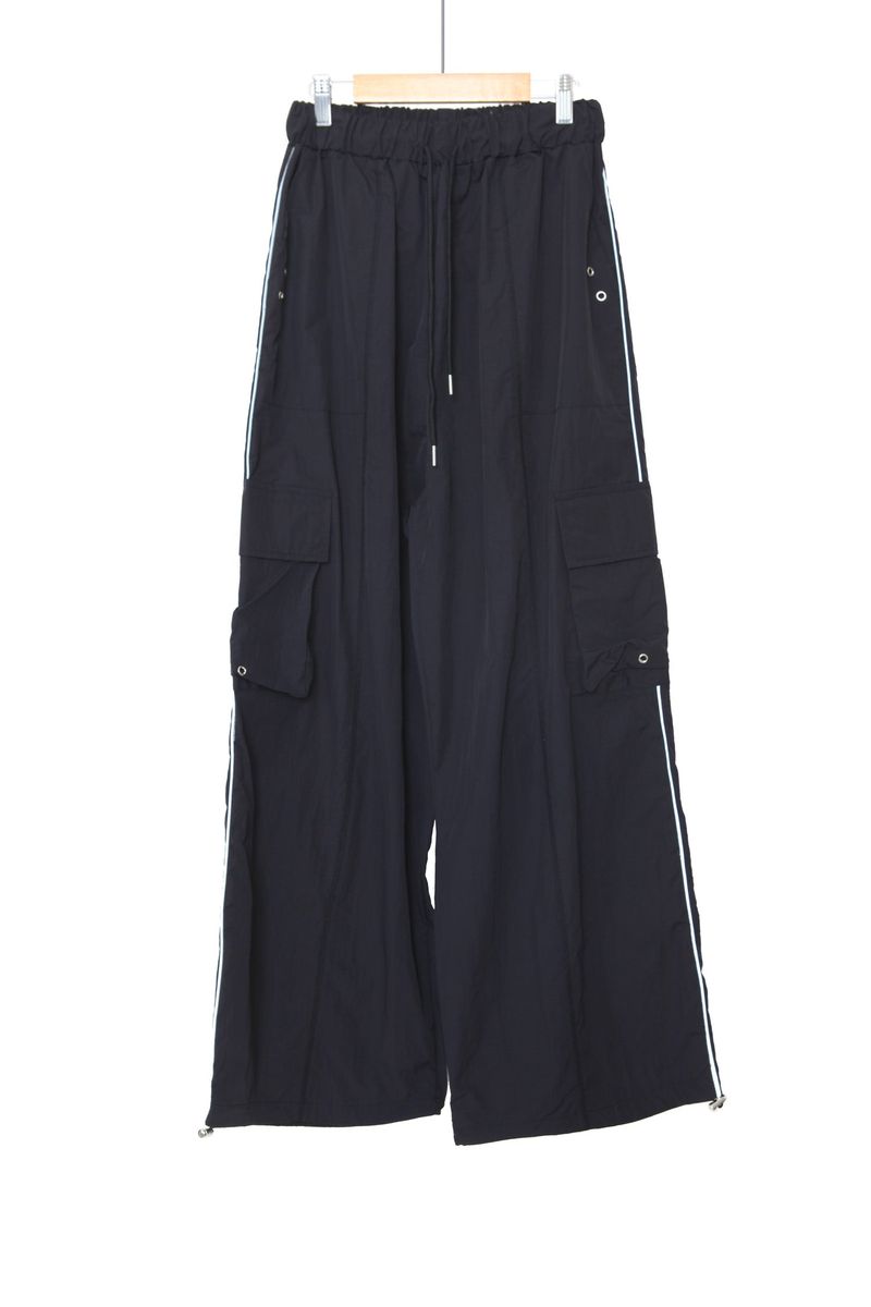 Piping nylon cargo pants
