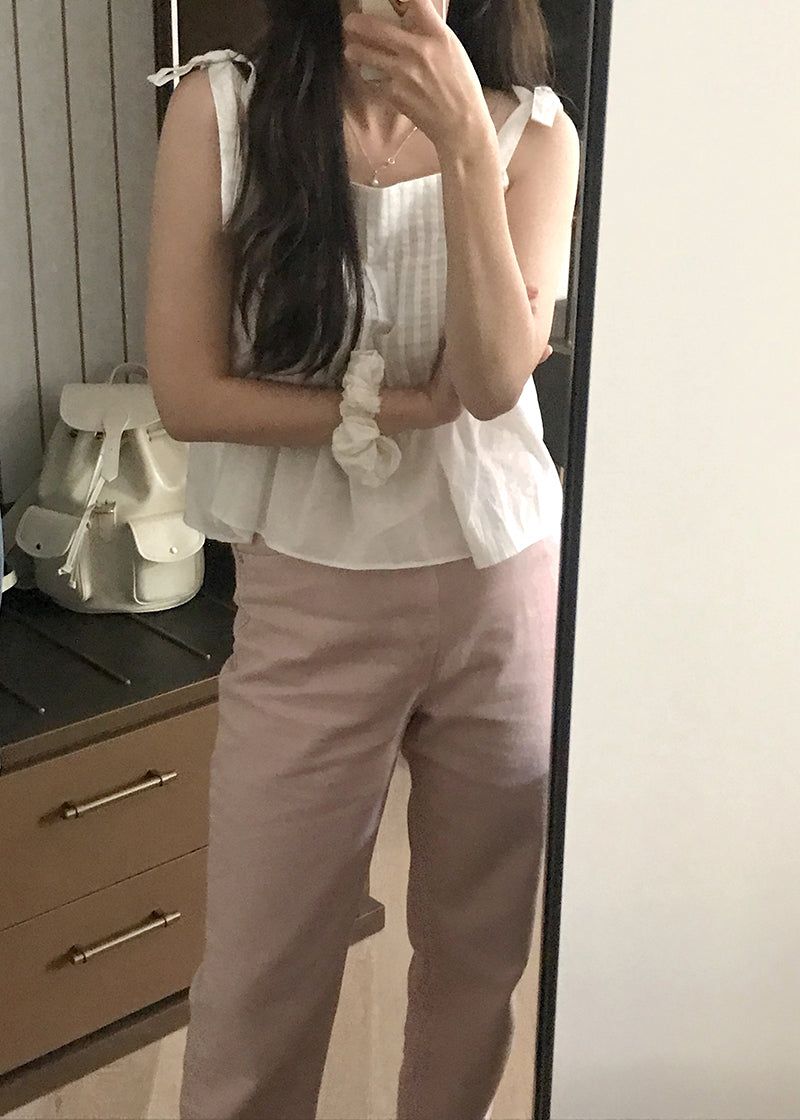 archive jtou（アーカイブ ジェートゥーユー）の「ribbon pintuck sleeveless top（）」