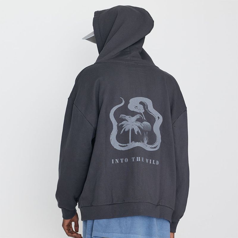 Sserpe(セルぺ)の「Into The Wild Snake Hoodie Zip Up Charcoal(Tops)」