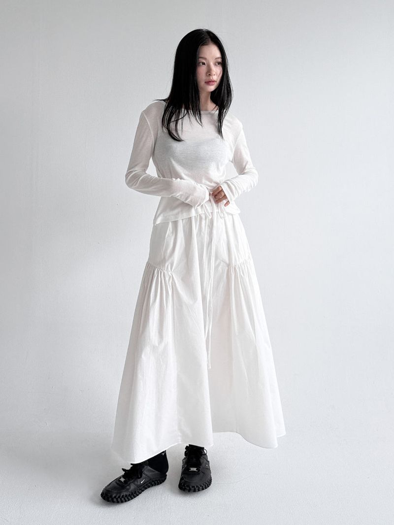  SOFT BOATNECK STRAP TEE