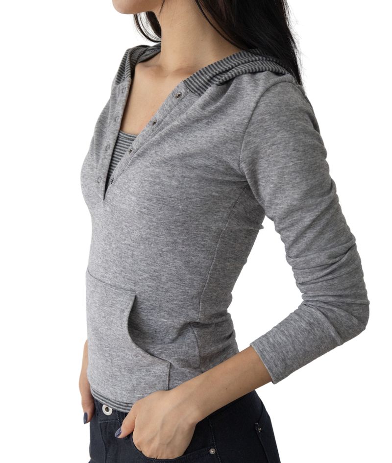 Monde Deep Henley Hoodie