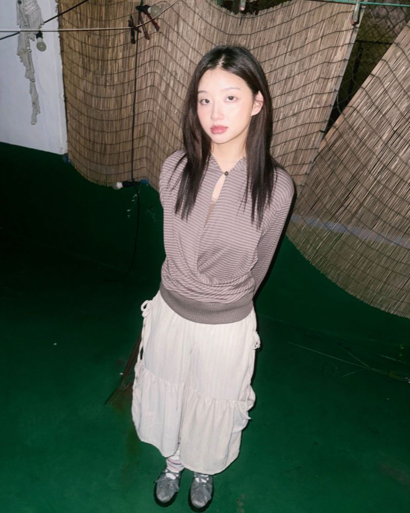 (2color) Ribbon Shirring Pocket Suede Bermuda Pants