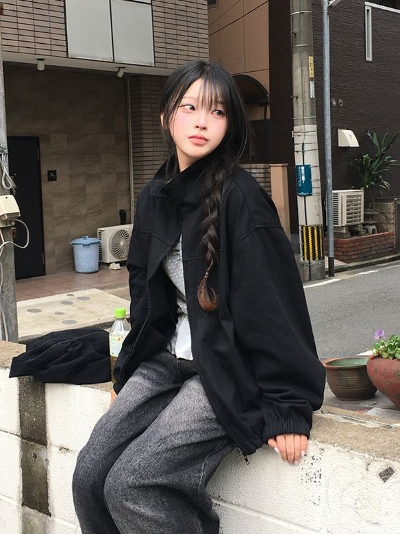 リンオー ポケット デニム ワイドロングパンツ