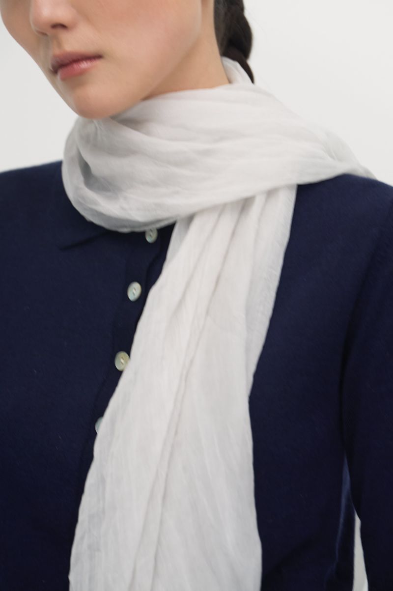 Pleats loom light scarf_5colors