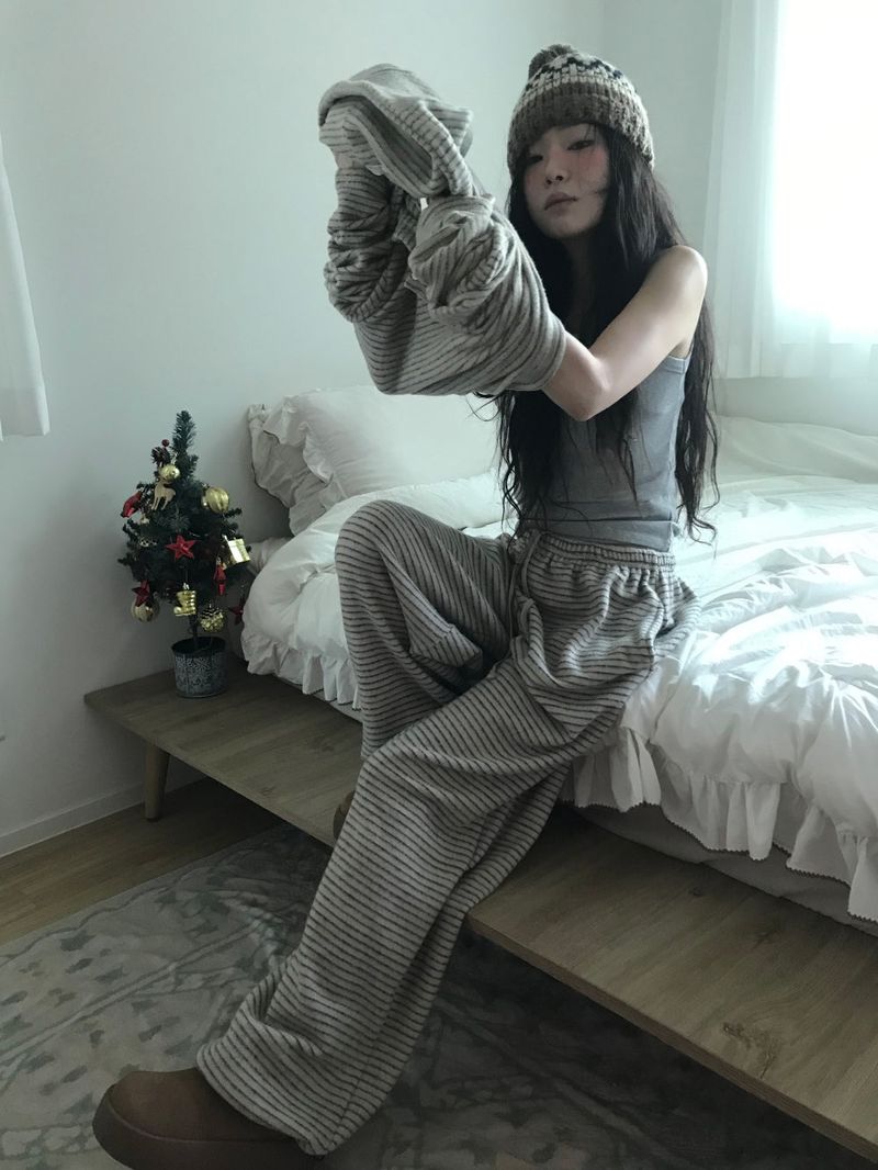 Fwee Fleece Knit Hoodie (2color)