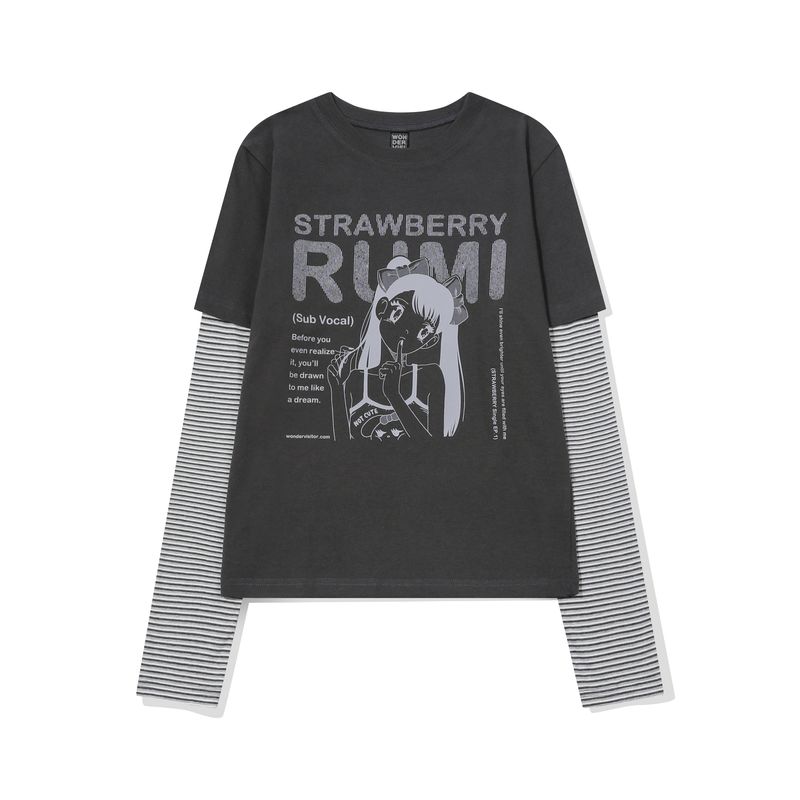 RUMI pfp Layered LS-T [Charcoal grey]