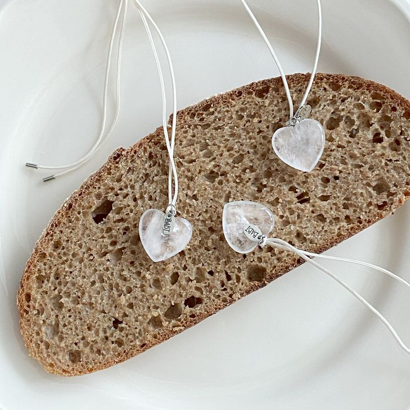 milk jam heart necklace (2 option)