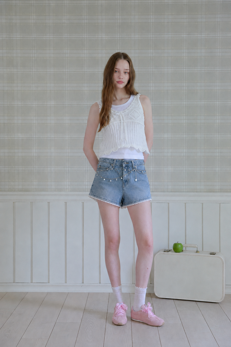 ANGEL PEARL CHAIN BELT 
