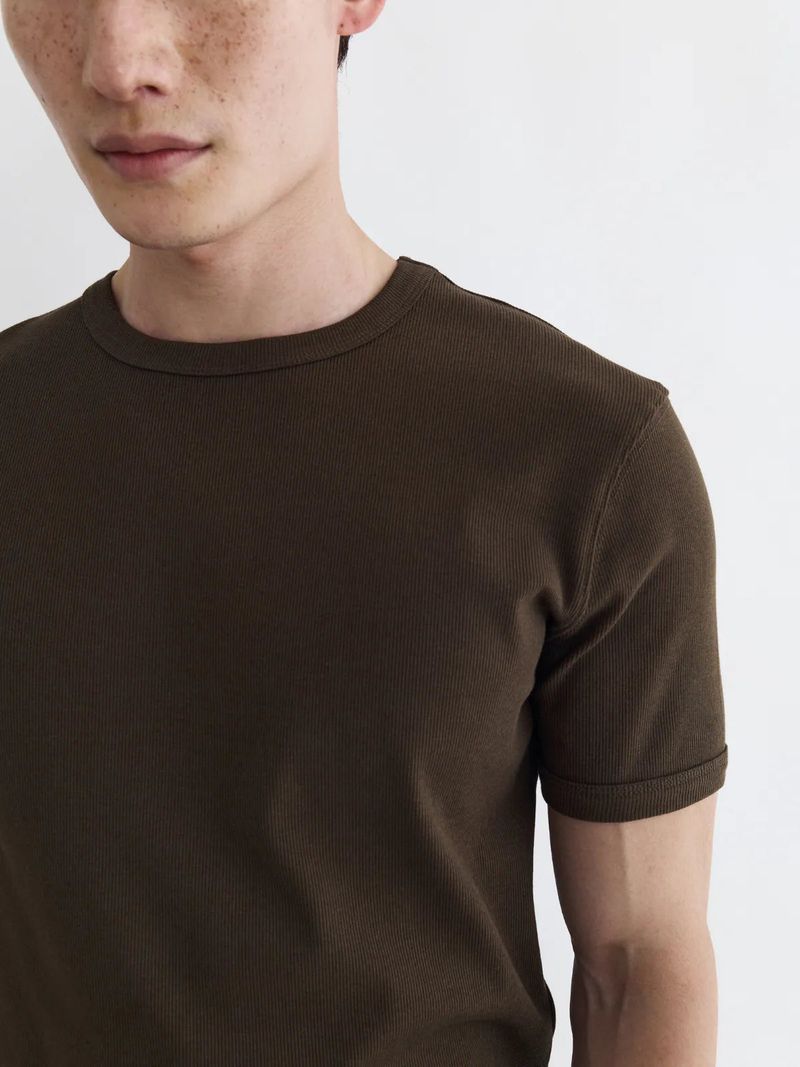 26SS TP4 Ribbed Fitted Tee