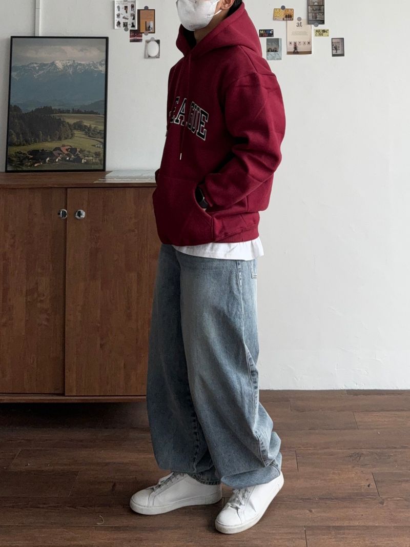 Natural balloon denim pants (3color)