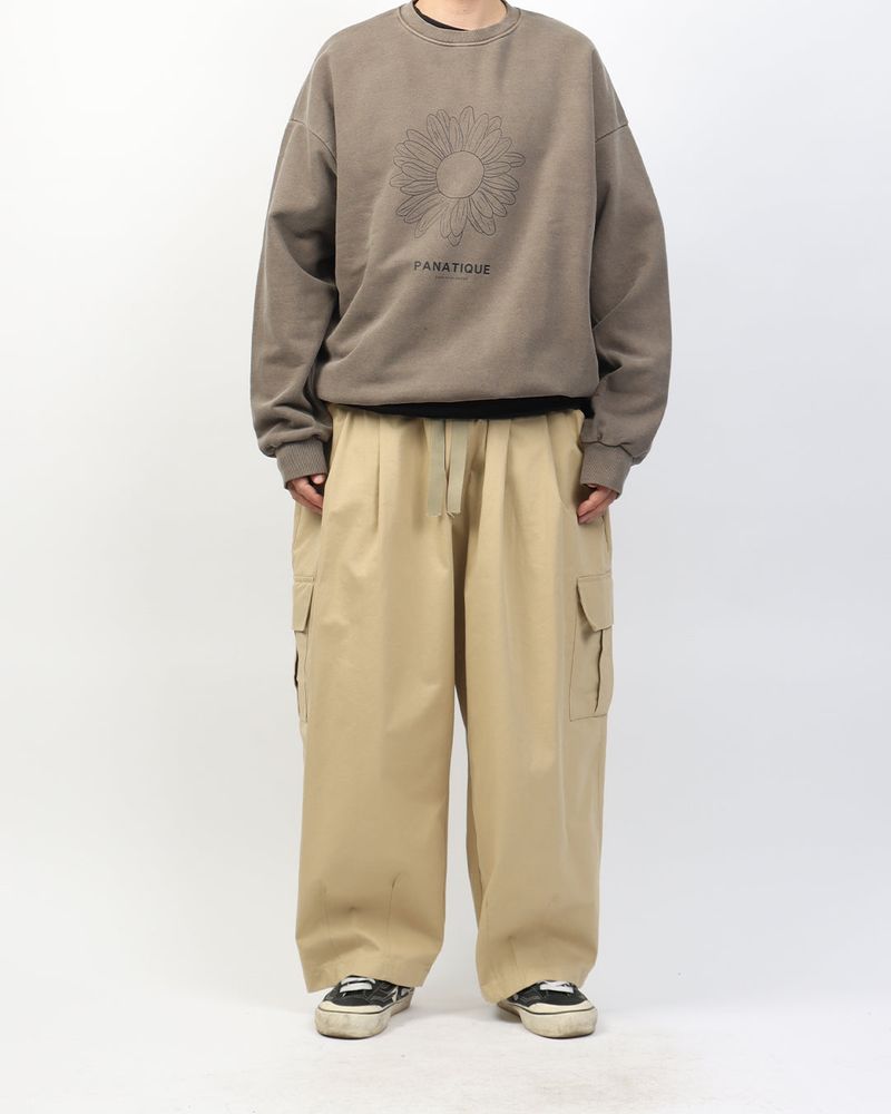 Indigo Wide Dart Cargo Pants_2color