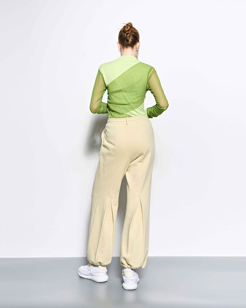 Layered Long Sleeve Top _ Green