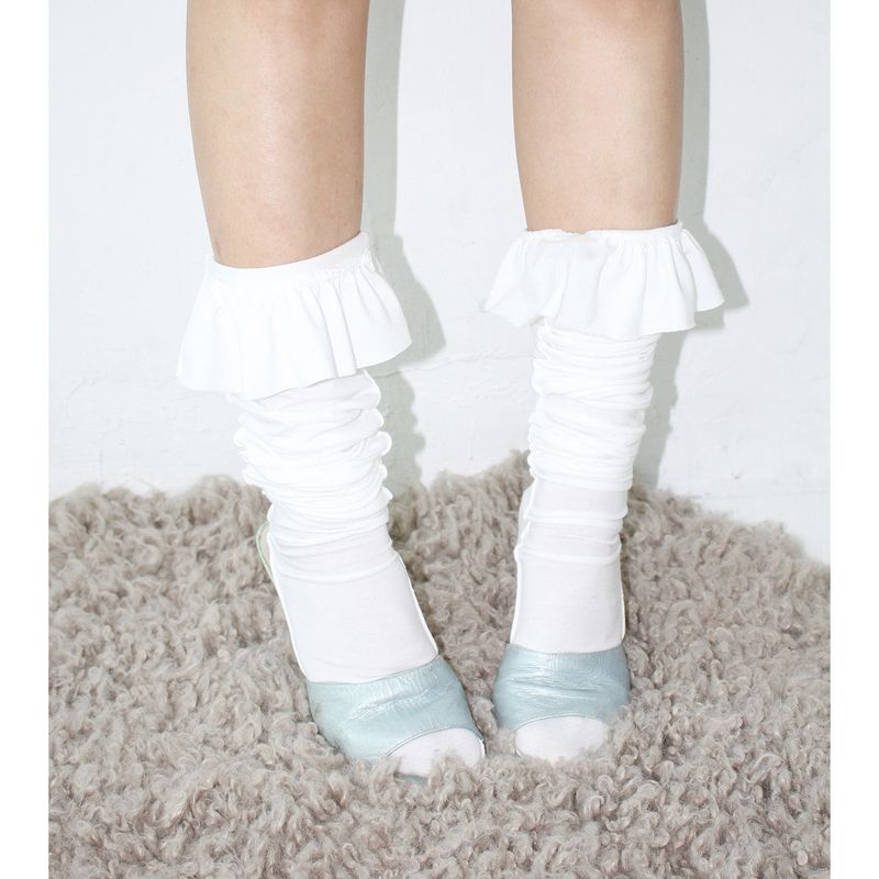 Frill long socks