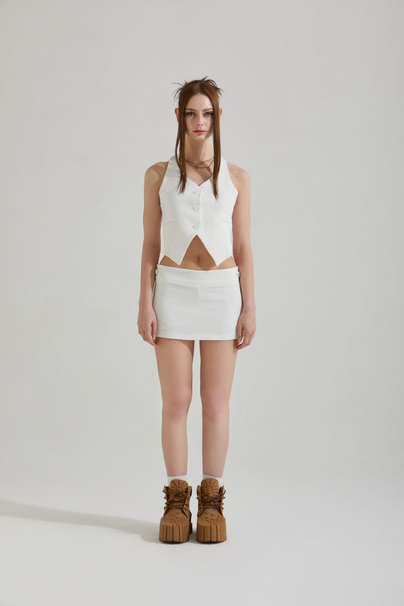 STRAP MINI SKIRT