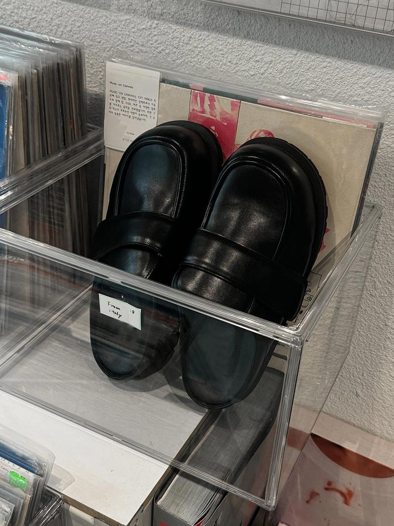 ASCLO Leather Loafer Mules 