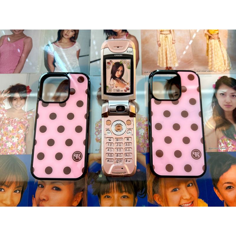 [MADE] m dot. (strawberry caramel) glass bumper iPhone case