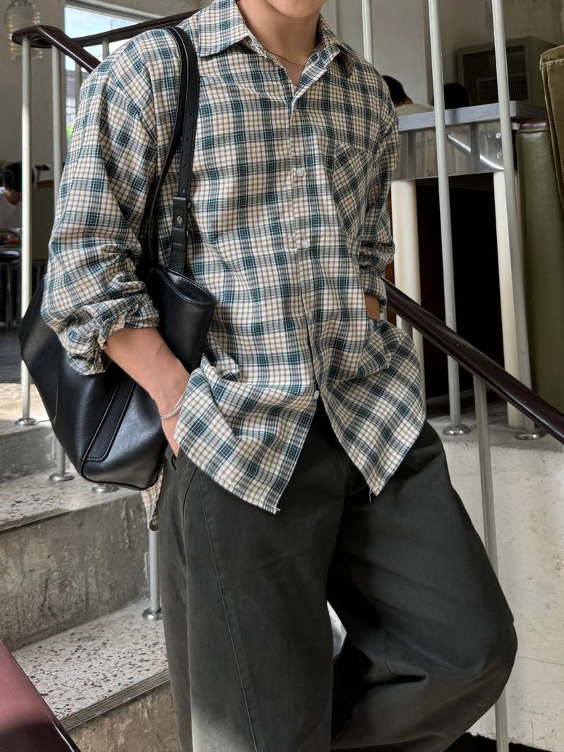 Muff cut half-banding pants