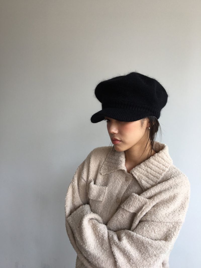 Angora Knit Beret (3color)