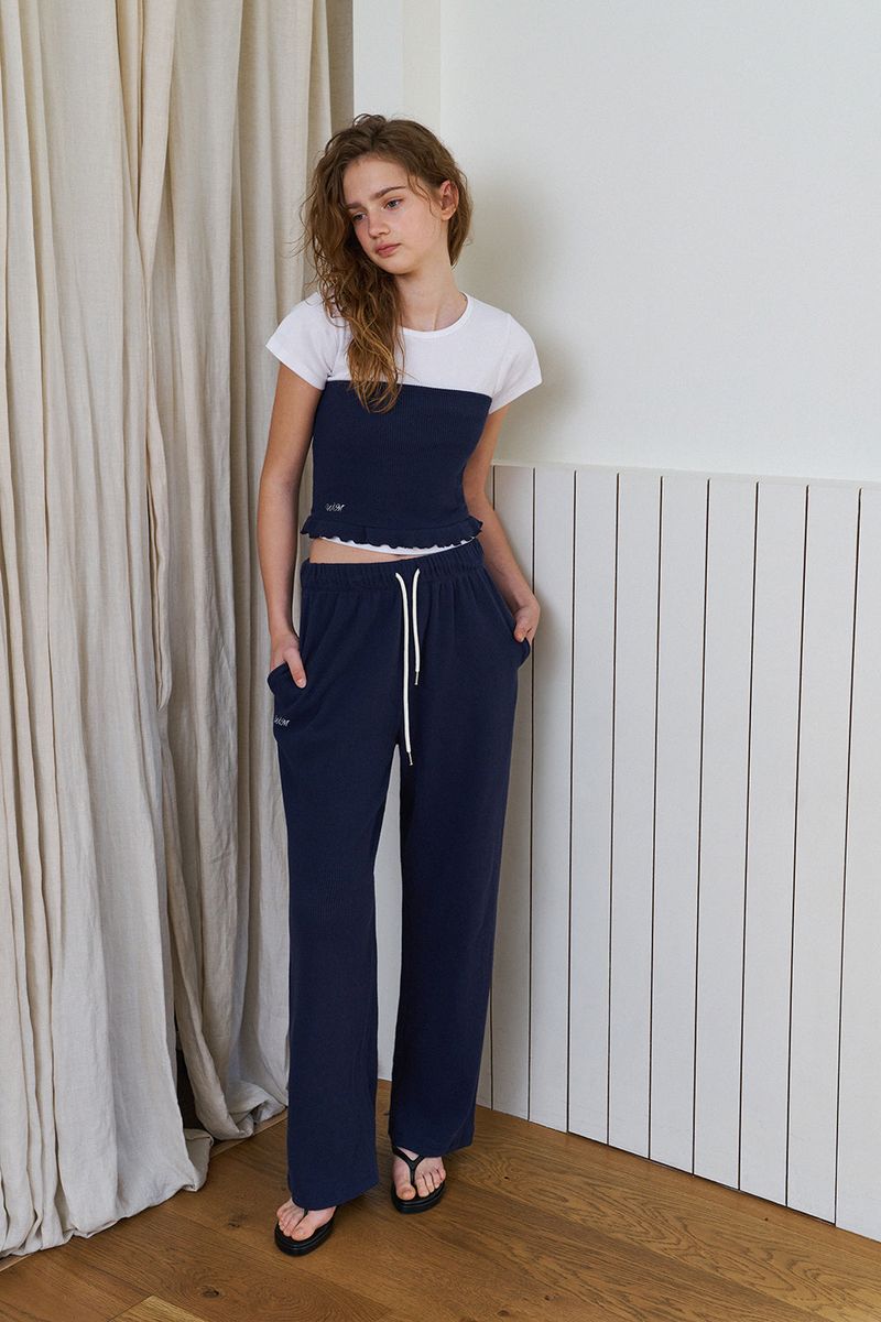 Waffle comfort top_navy