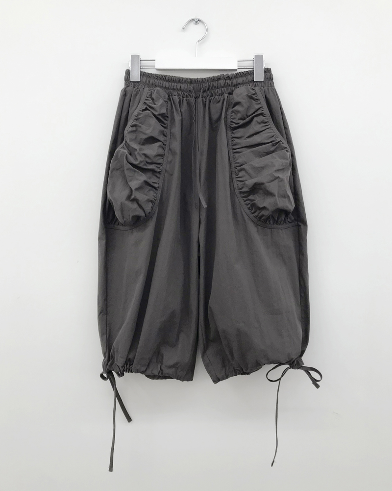 Kine Shirred Bermuda Pants (3color)