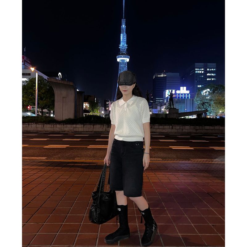 collie short-sleeved knitwear