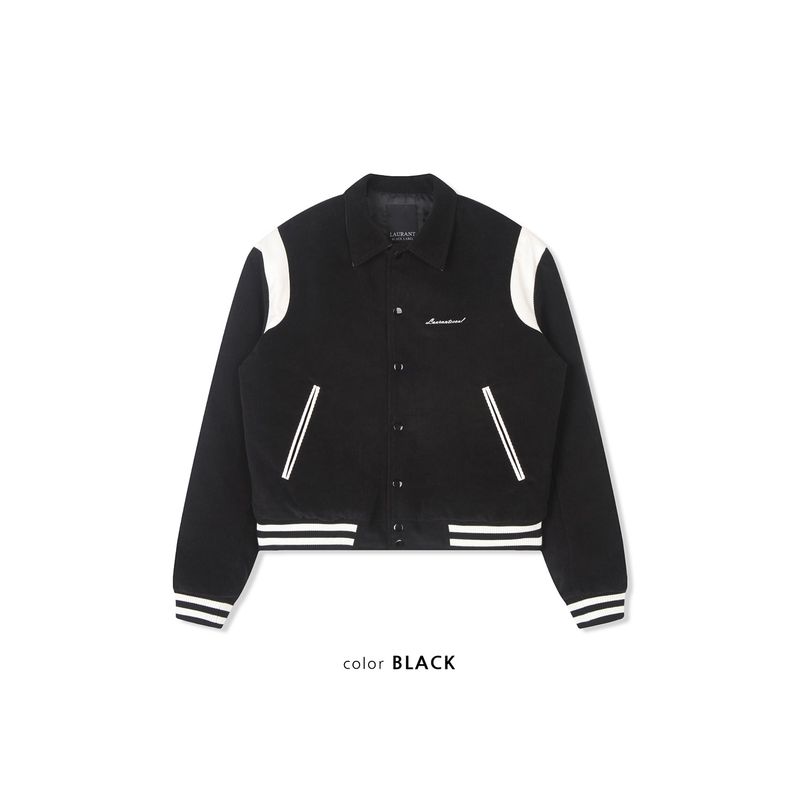 Signature varcity jacket(Black)