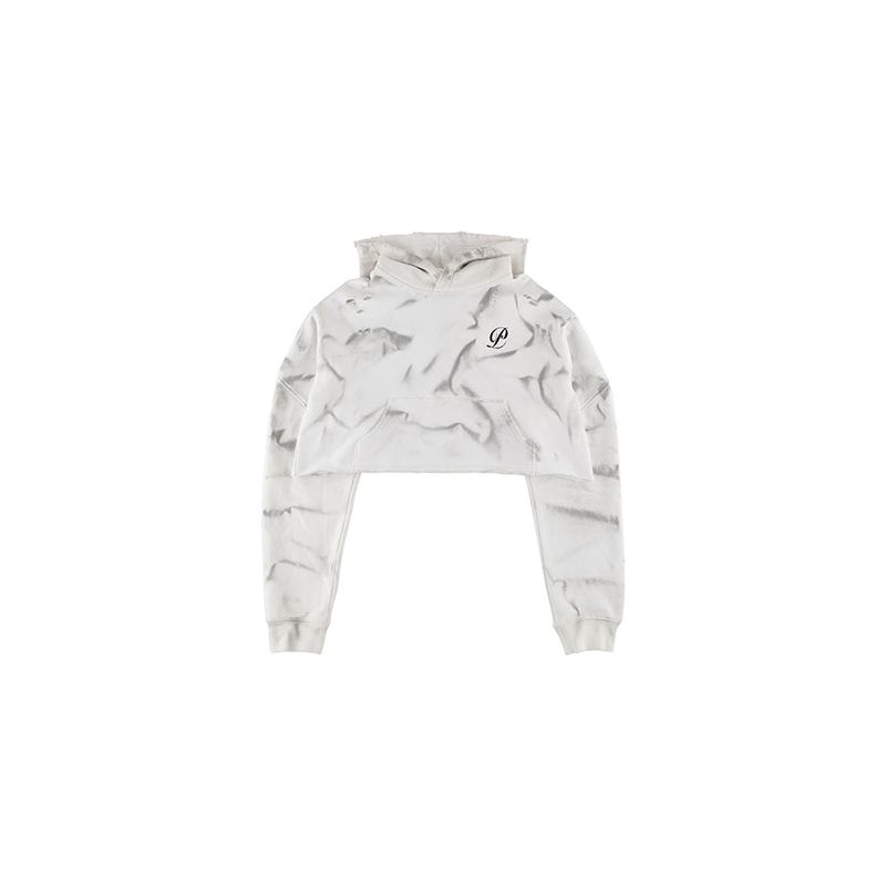 Crop Damage Sweatshirt (WHITE)