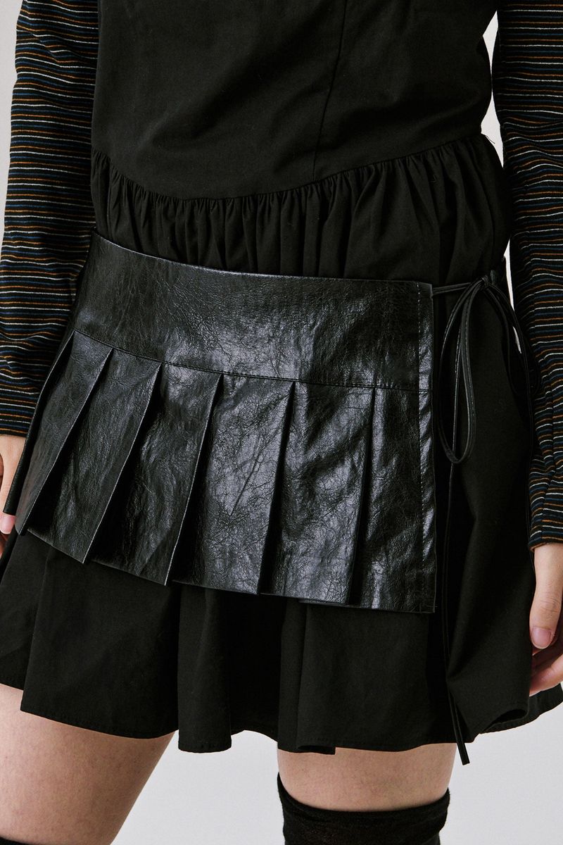 Leather Skirt Belt [Black]