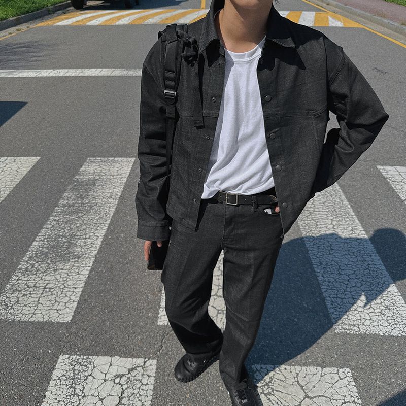 De Lap Non Fade Western Crop Jacket (2color)