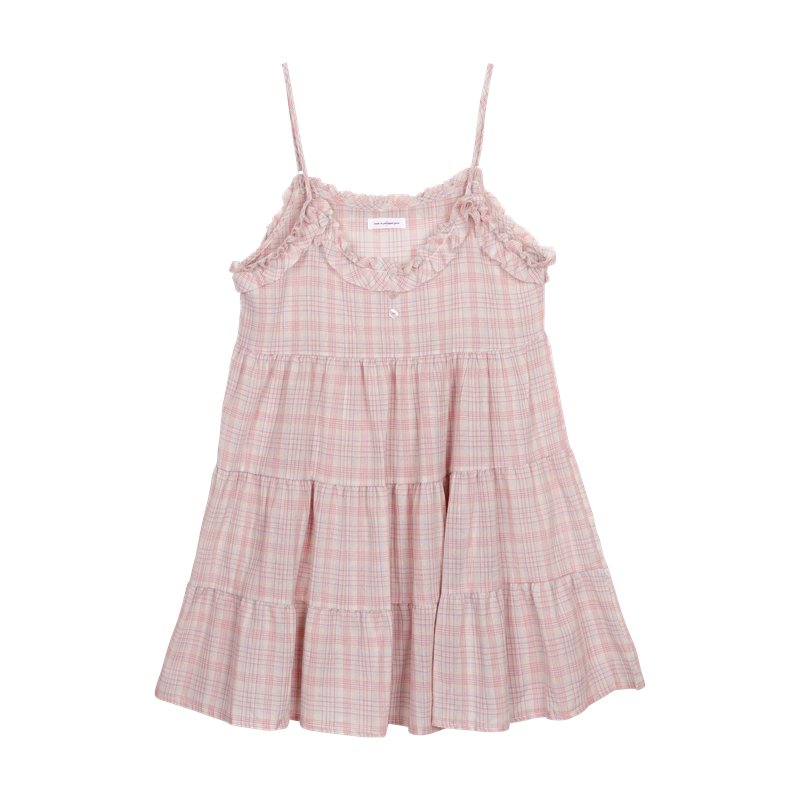 FRILL DAY CHECK DRESS