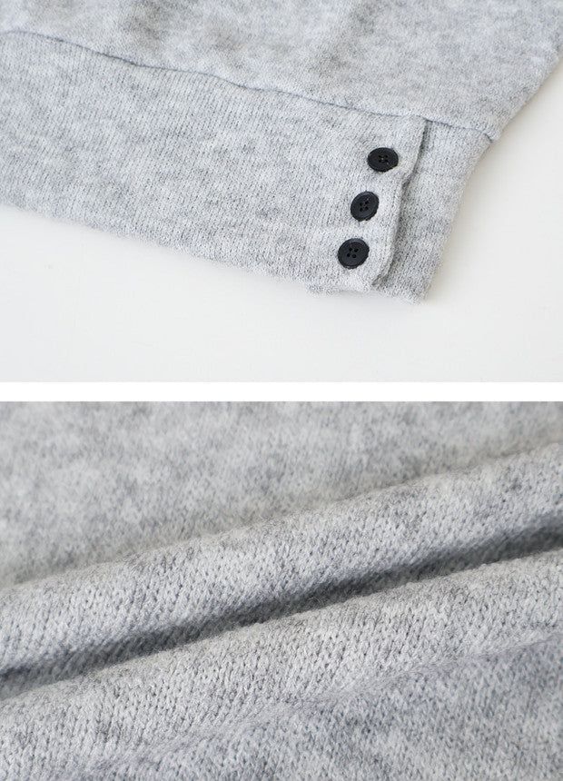 2WAY Button Slit One Shoulder Knit (3color)
