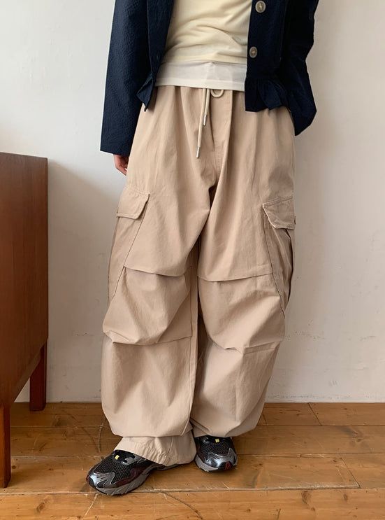 BAON（バオン）の「[unisex] Mokili Pintuck Cargo Wide Pants（Pants）」