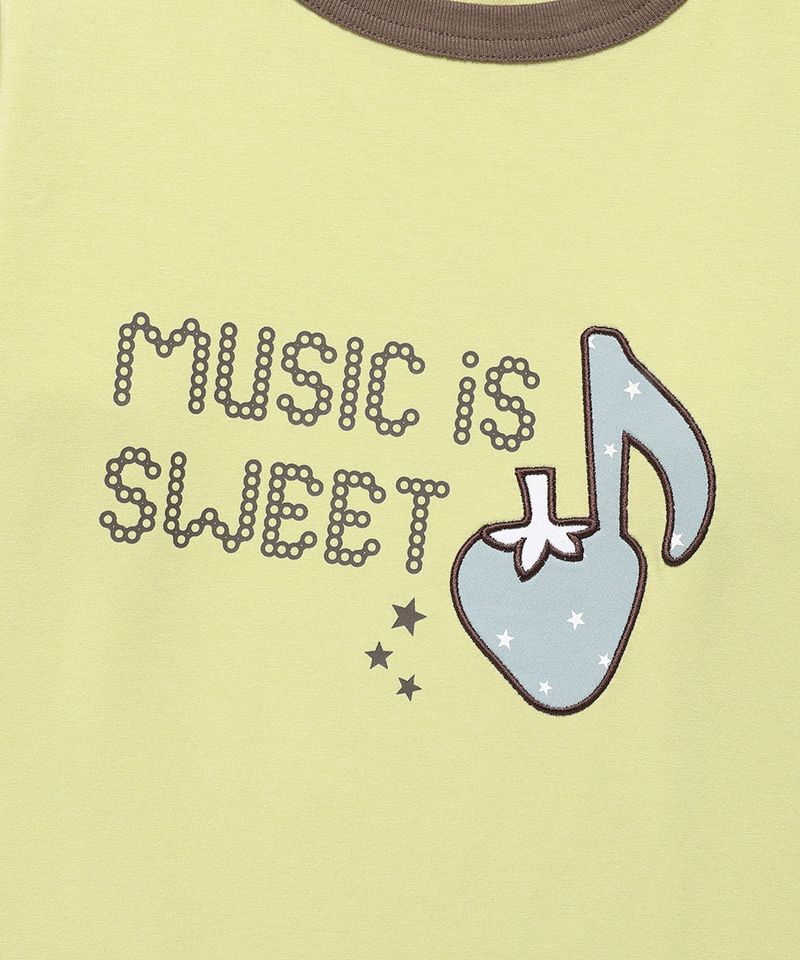 W STRAWBERRY LAYERED LS TEE YELLOW(CV2FFFT551A)