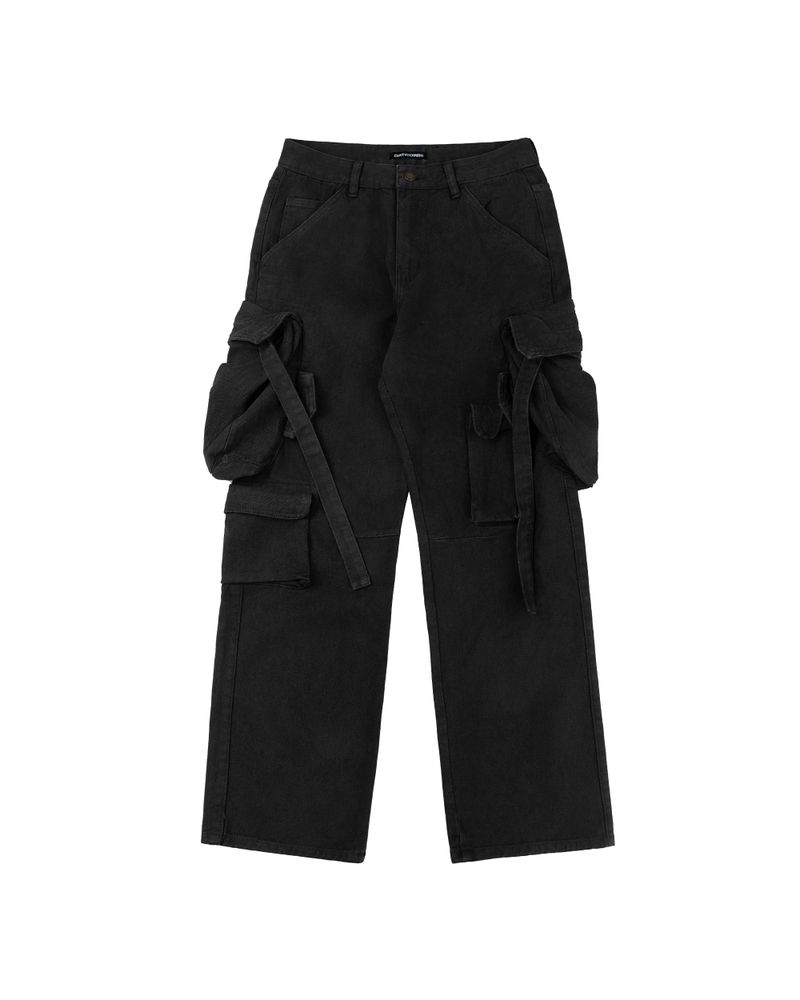DirtyCoins(ダーティーコインズ)の「DirtyCoins Big Pounch Cargo Pants - Black(Pants)」
