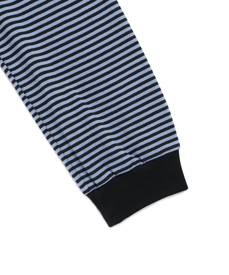 W STUD STRIPED HOODIE NAVY(CV2FFFM403A)