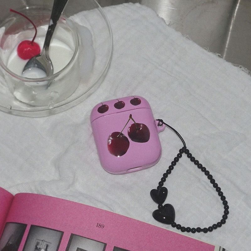 Hard Cherry Airpod Case