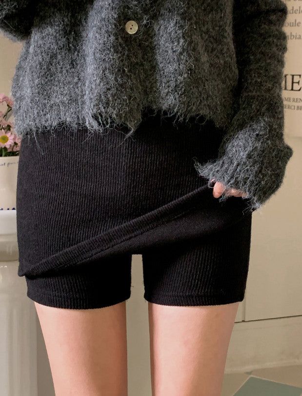 SHOPPERLAND(ショッパーランド)の「Slit Layered Knit Skirt Pants (2color)(Pants)」