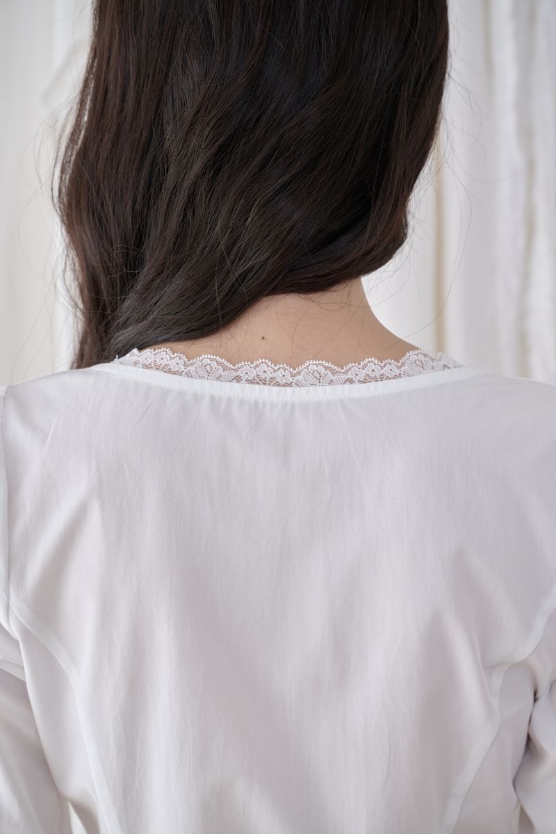 Mabel Lace Square-Neck Blouse (3 colors)