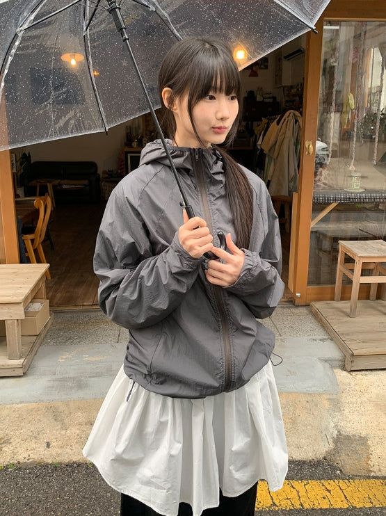 BAON（バオン）の「[unisex] Kuhan Hood Windbreaker Jumper（Jackets/Outerwear）」