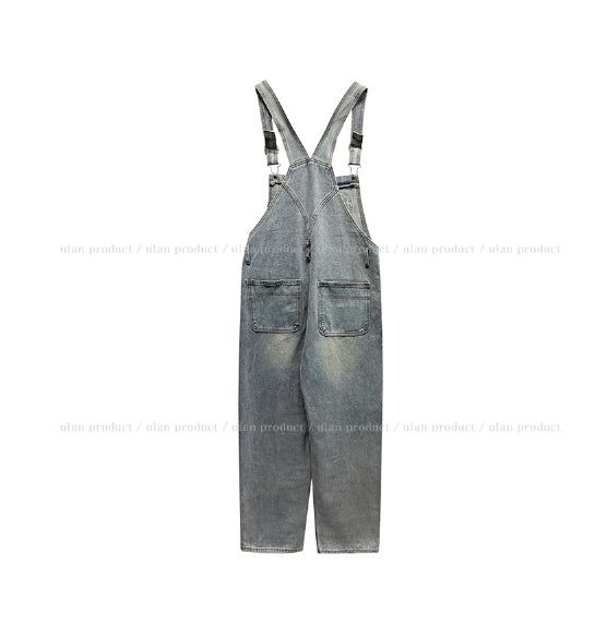 Risen Denim Wide Overalls
