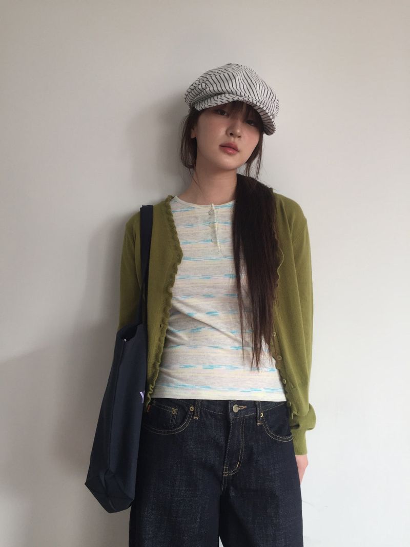 Boat striped beret (3color)