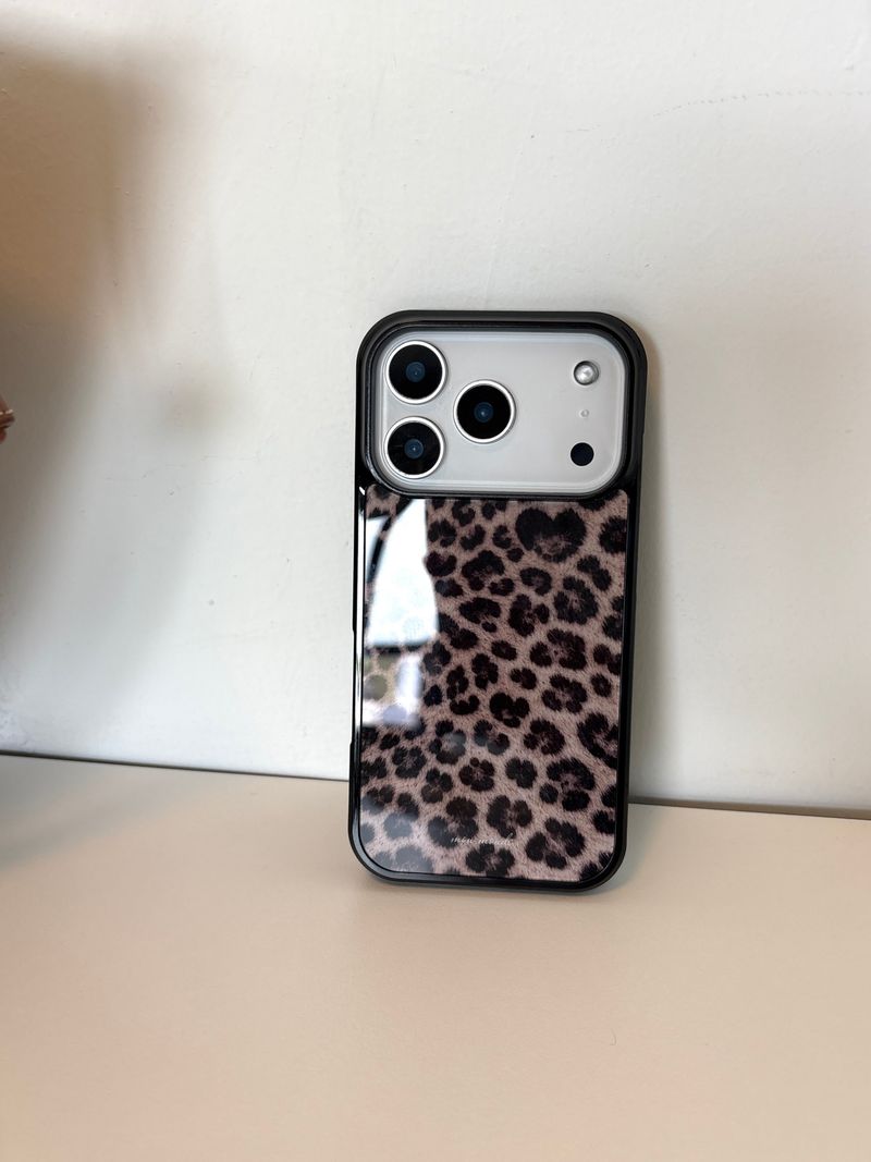 soft leopard phone case