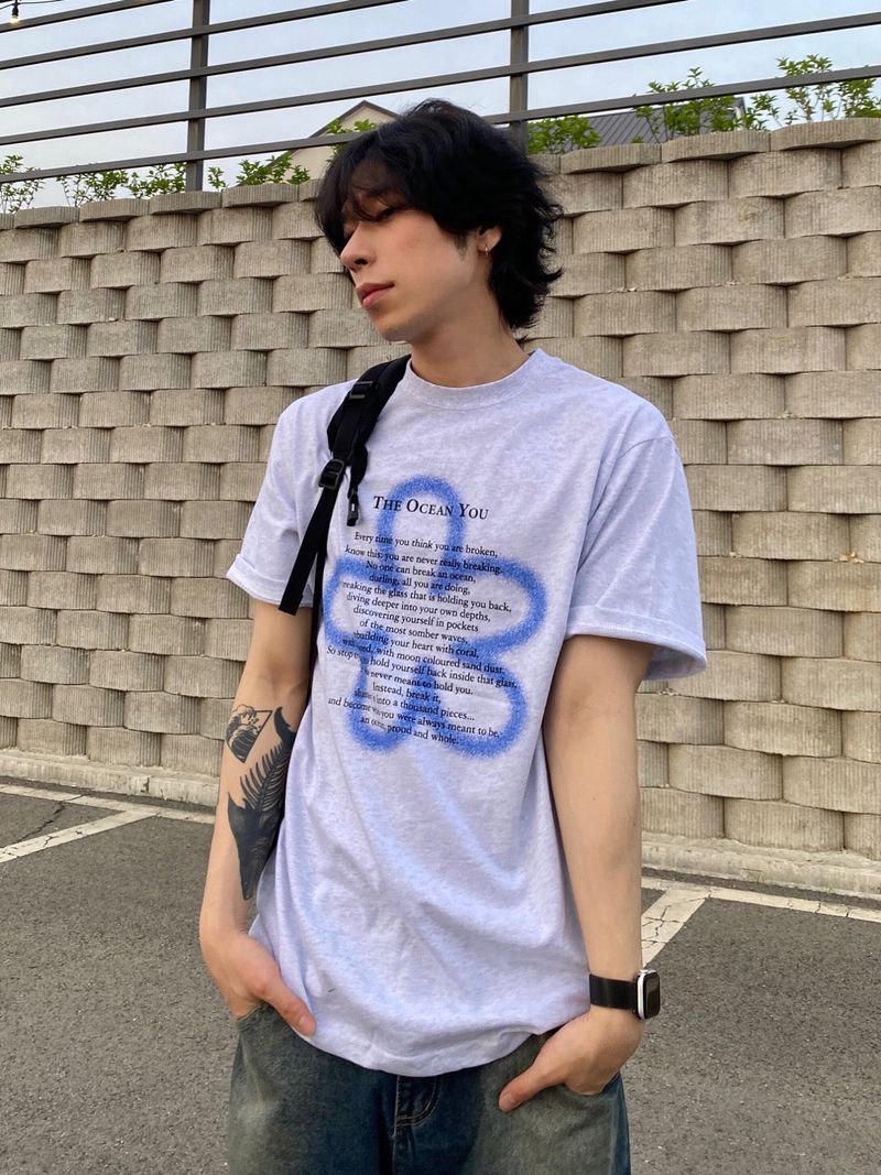 Clover lettering short sleeve T 4C