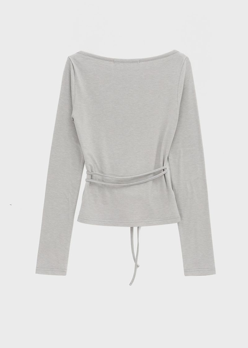 [MADE] Fullon Strap Boat-Neck Long-Sleeve T-Shirt