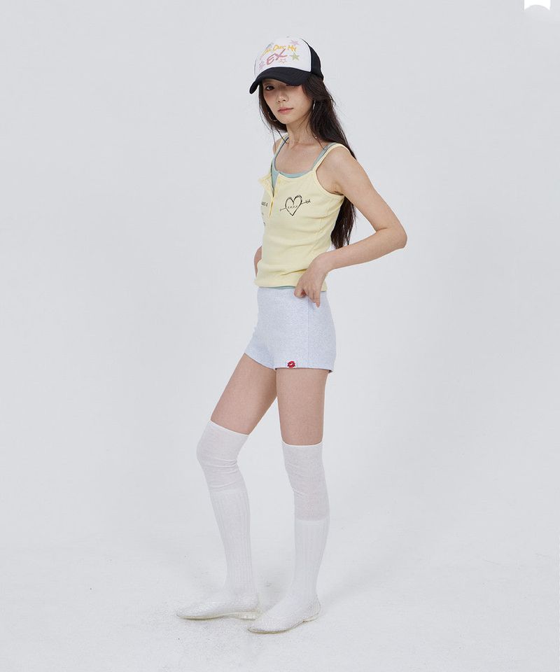 CONY MICRO SHORTS / WHITE MELANGE